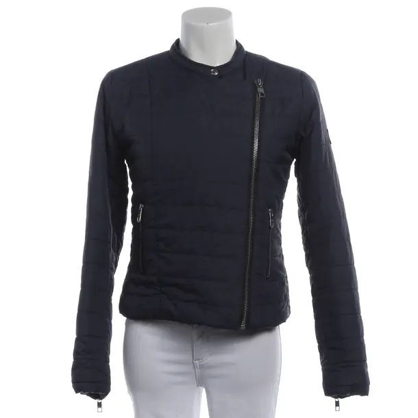 Mid-Season Jacket, in Navy, Polyamid, Closed