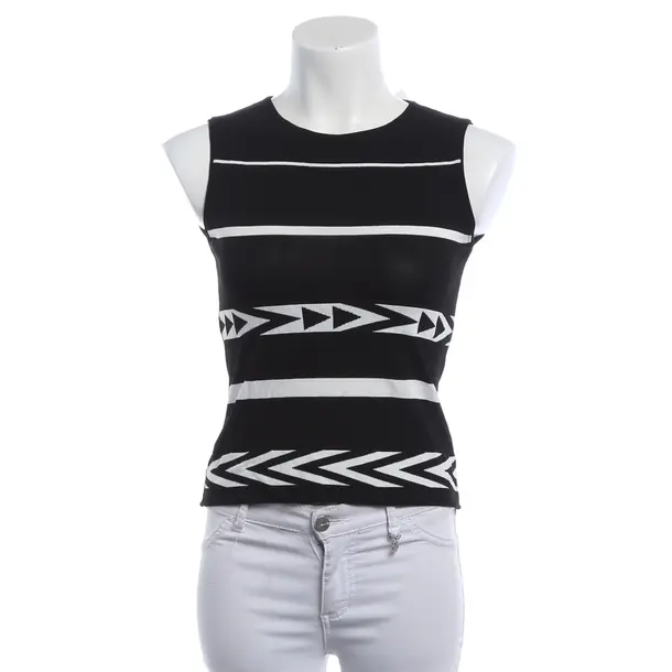 Top, in Schwarz, Viskose, Ermanno Scervino