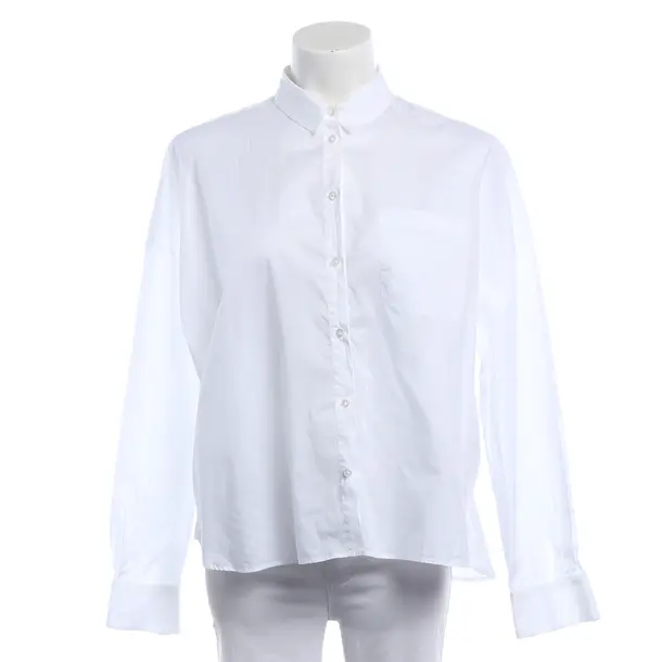 Blouse, in White, Cotton, Robert Friedman