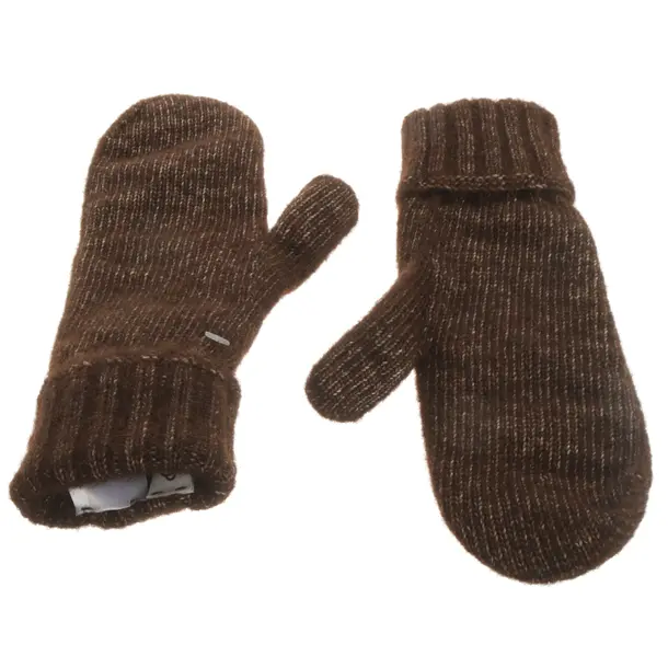 Mittens, in Brown, Cotton, Closed