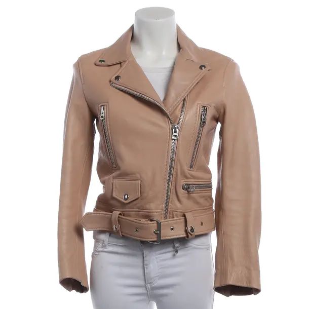 Lederjacke, in Nude, Leder, Acne Studios