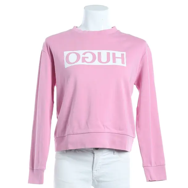 Felpa, in Rosa, Cotone, Hugo Boss Etichetta Rossa