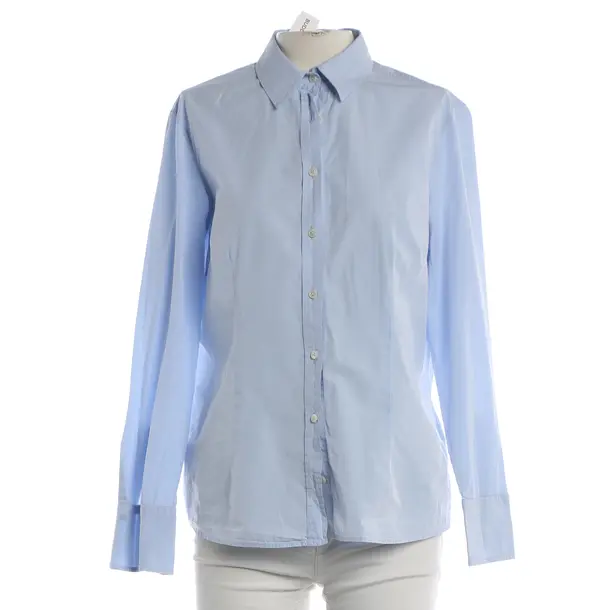 Blouse, in Light Blue, Baumwolle, Van Laack