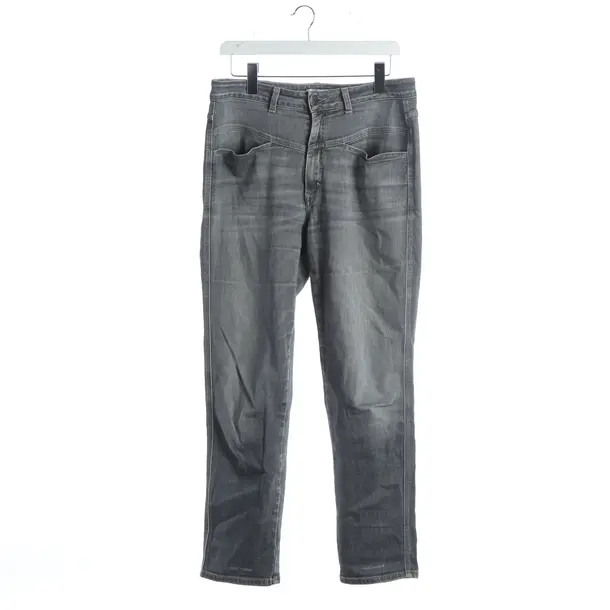 Straight Fit Jeans, in Gray, Cotton, Closed