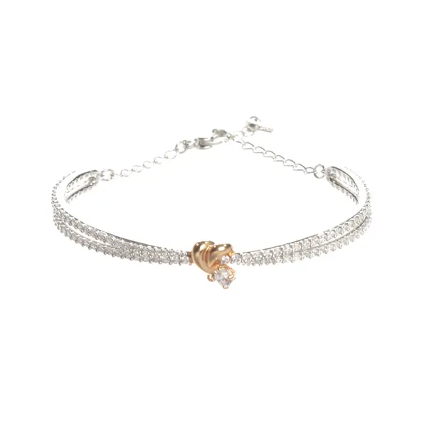 Bracciale, in argento, Metallo (metallico, metallizzato), Swarovski
