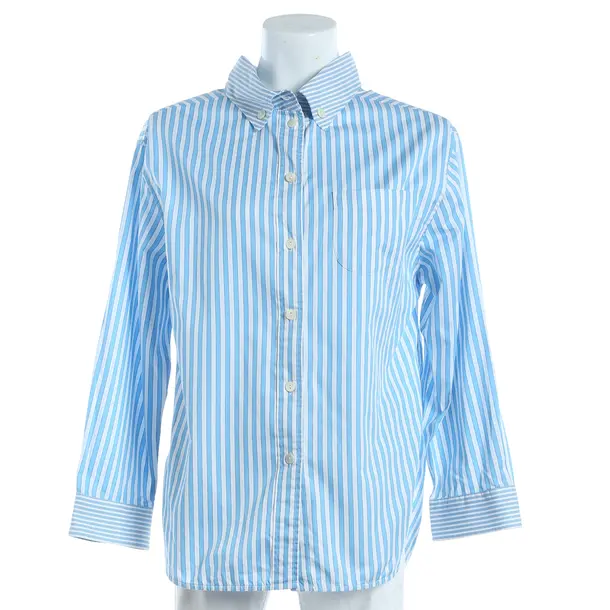 Blouse, in Blue, Viscose, Emporio Armani