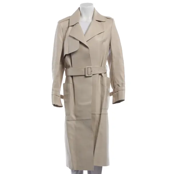 Ledermantel, in Beige, Leder, Aigner