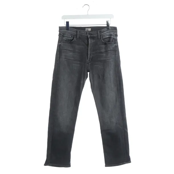 Straight Fit Jeans, in Dark Gray, Denim, Mother