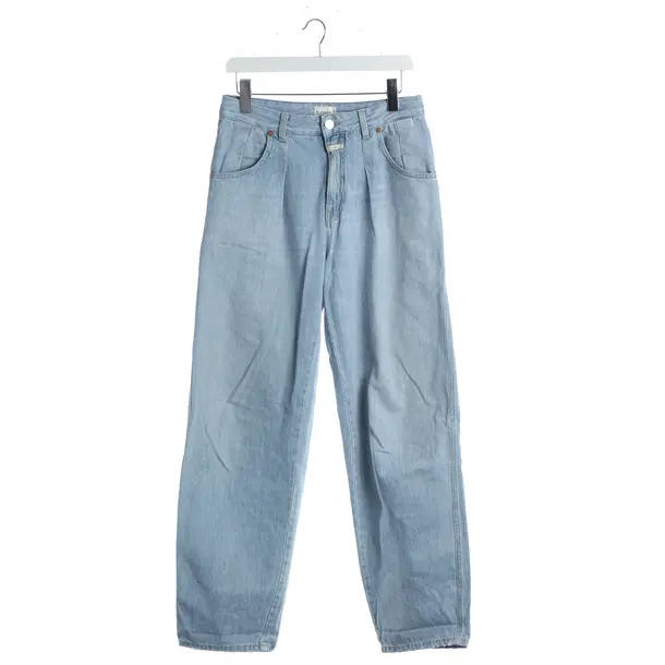 Jeans boyfriend, in Azzurro, Cotone, Chiuso