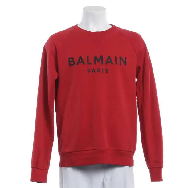 Sweatshirt, in Rot, Baumwolle, Balmain