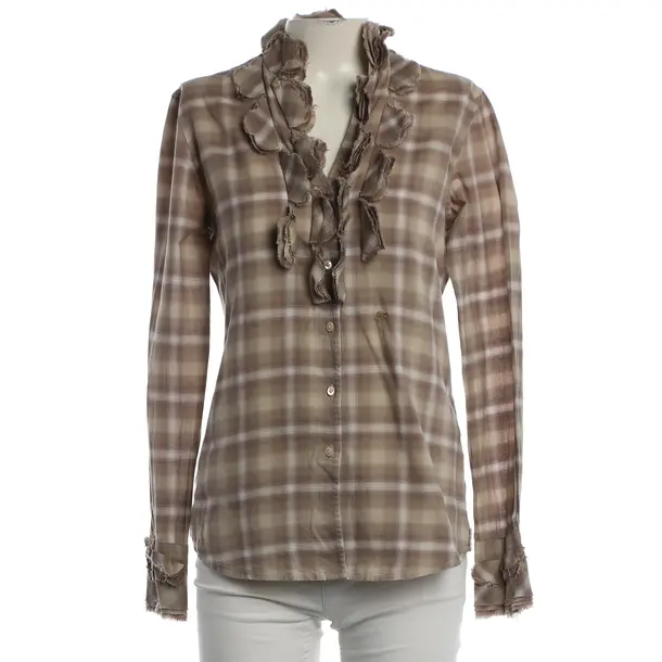 Bluse, in Braun, Baumwolle, Le Sarte Pettegole