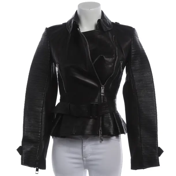 LeatherJacket, in Black, Leather, Burberry London