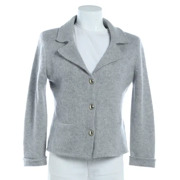Strickjacke, in Hellgrau, Wolle, Dorothee Schumacher