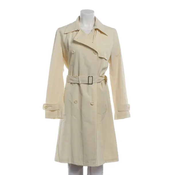 Mid-Season Coat, in Pastel Yellow, Cotton, Max Mara