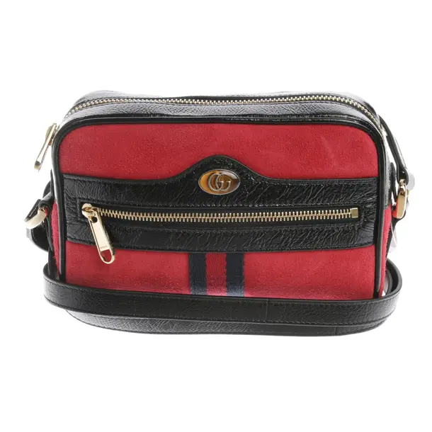 Umhängetasche in Rot, Leder, Gucci