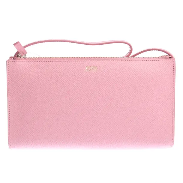 Schultertasche in Rosa, Leder, Hugo Boss
