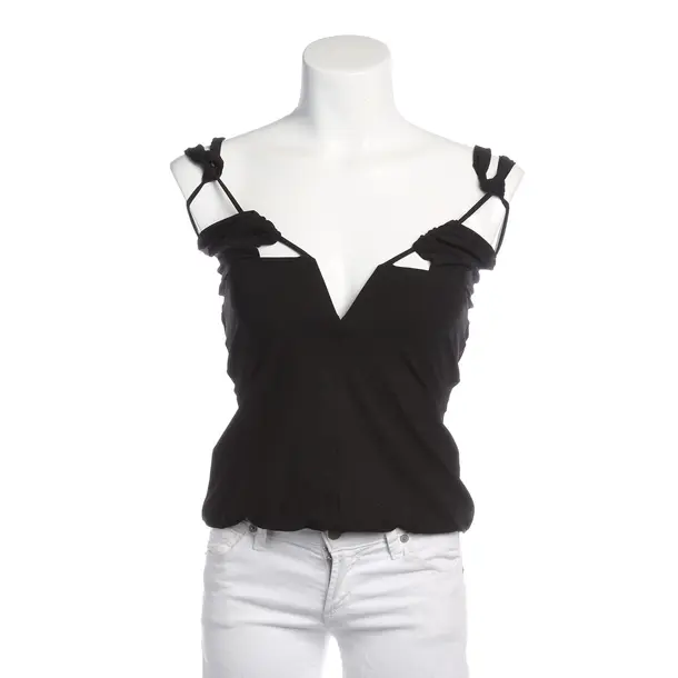 Top in Black, Polyester, Nensi Dojaka