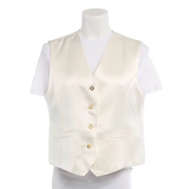 Vest in White, Viscose, CO