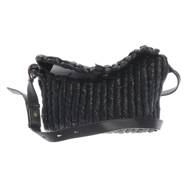 Shoulder Bag in Black, Leather, Nanushka