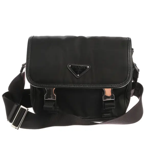 Cross Body Bag in Black, Polyamide, Prada