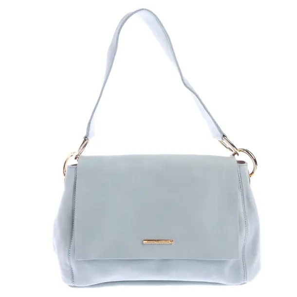 Schultertasche in Blau, Leder, Marjana von Berlepsch