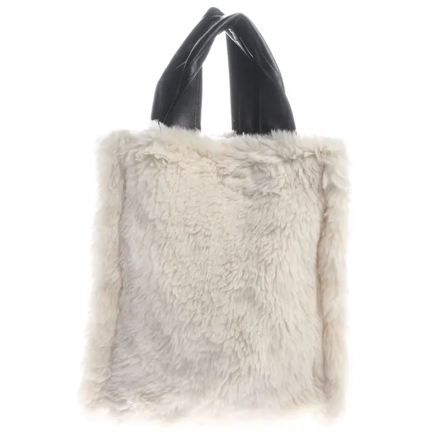 Shopper Bag in White, Polyester, Stand Studio