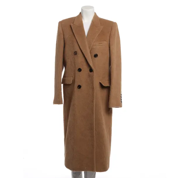 Mid-Season Coat, in Light Brown, Wool, Céline