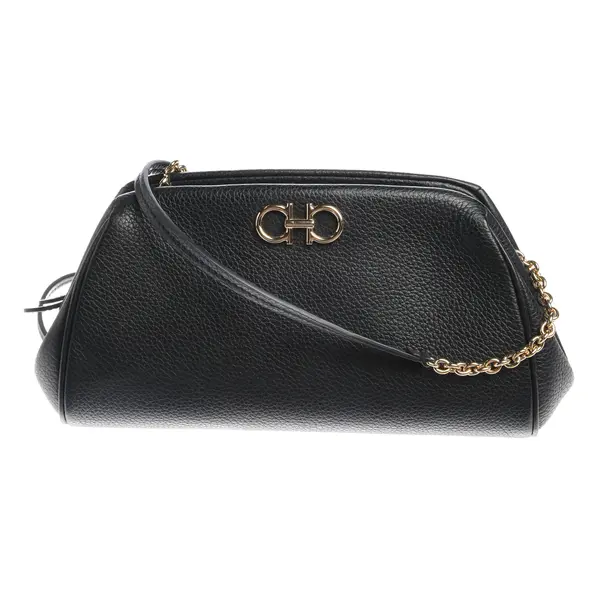 Evening Bag in Black, Leather, Salvatore Ferragamo