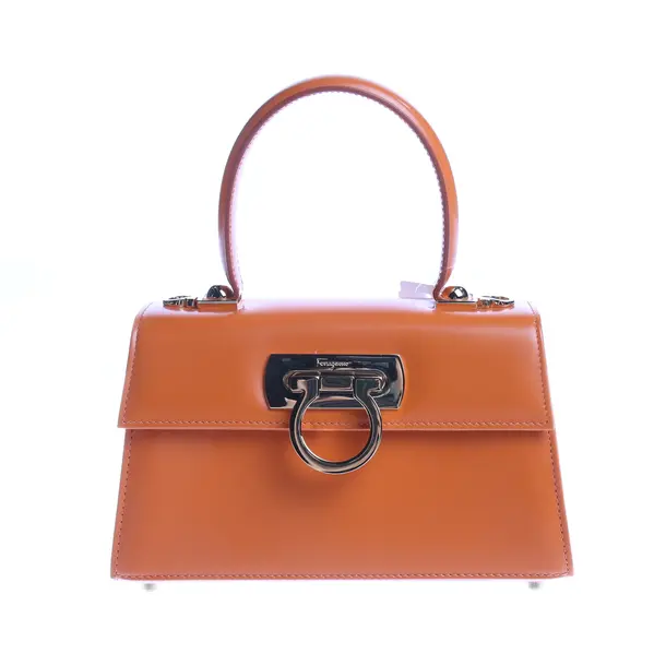 Handtasche in Orange, Leder, Salvatore Ferragamo