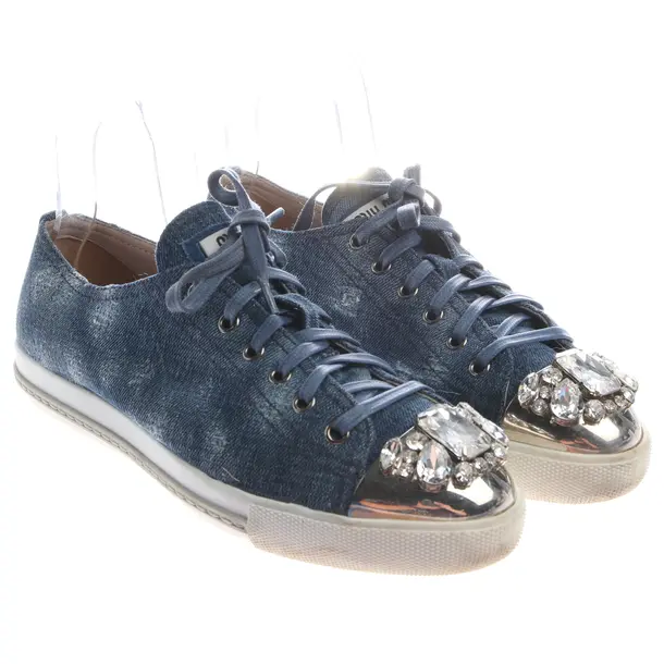Sneakers in Blue, , Miu Miu