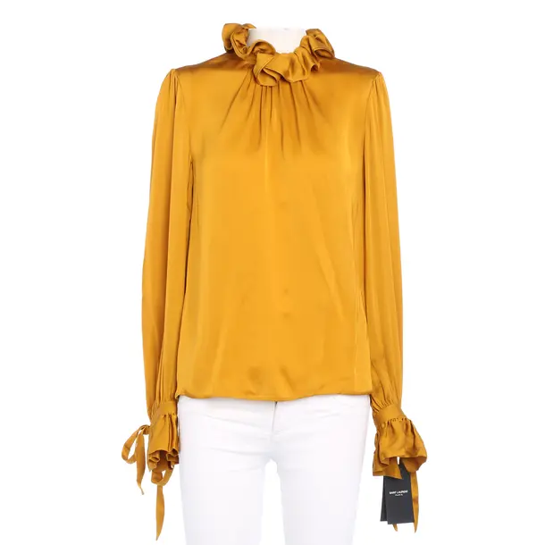 Bluse in Orange, Seide, Saint Laurent