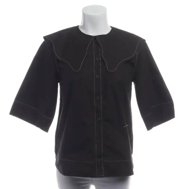 Camicetta, in Nero, Cotone, Ganni