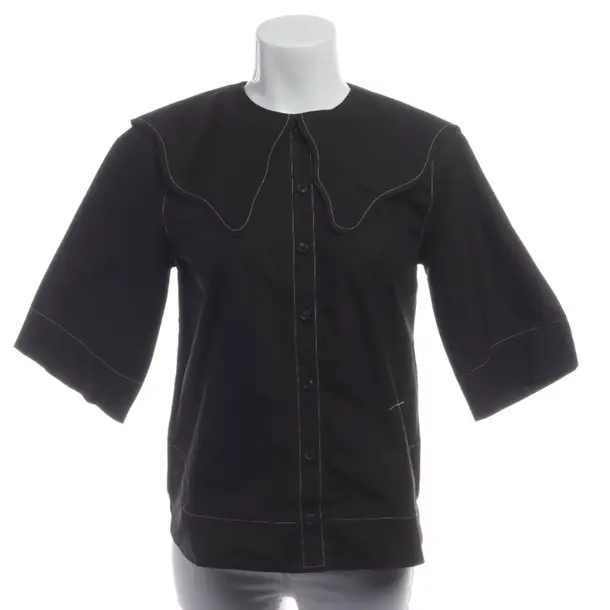 Camicetta, in Nero, Cotone, Ganni