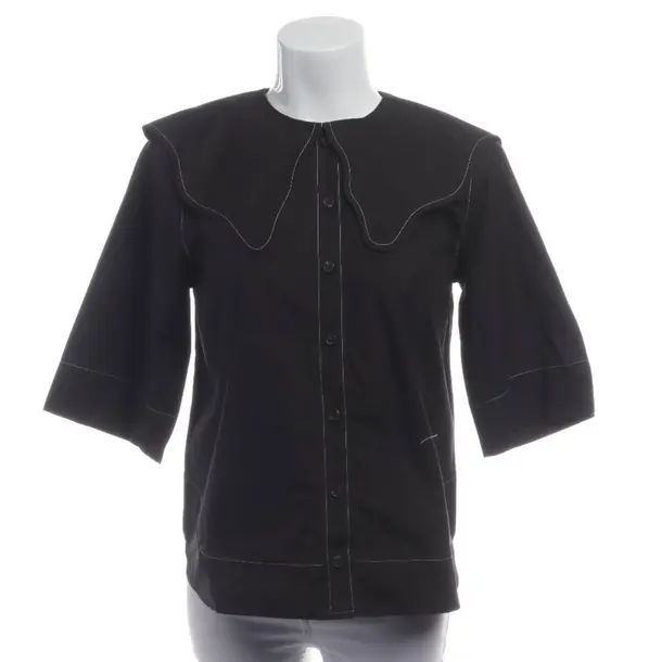 Camicetta, in Nero, Cotone, Ganni