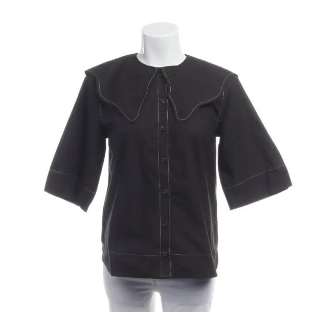 Camicetta, in Nero, Cotone, Ganni