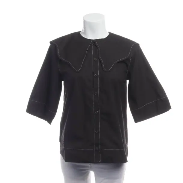 Camicetta, in Nero, Cotone, Ganni