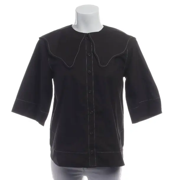 Camicetta, in Nero, Cotone, Ganni
