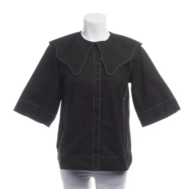 Camicetta, in Nero, Cotone, Ganni