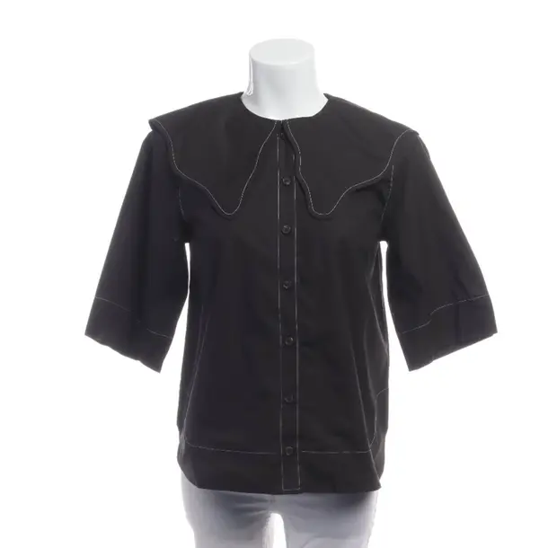 Camicetta, in Nero, Cotone, Ganni