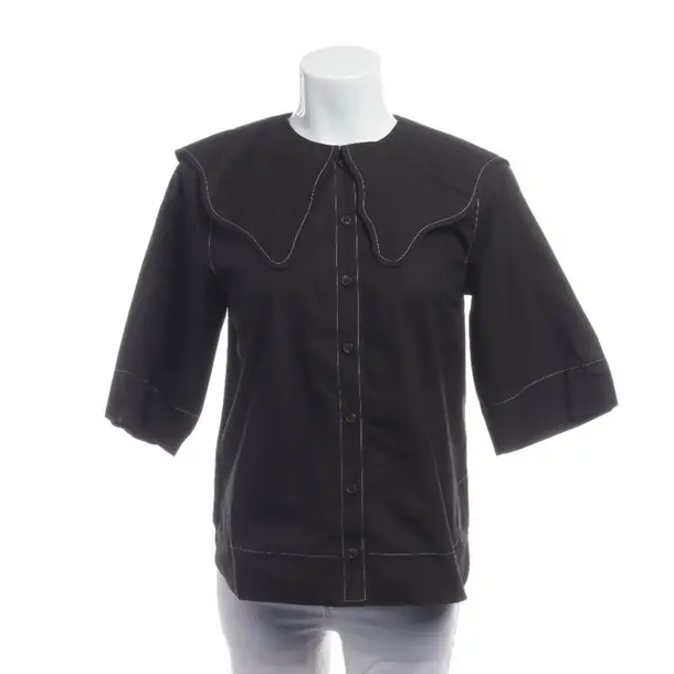 Blouse in Black, Cotton, Ganni