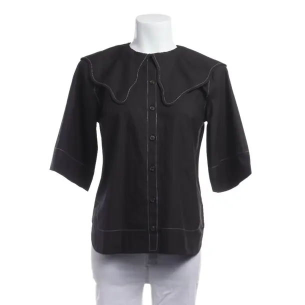 Blouse in Black, Cotton, Ganni