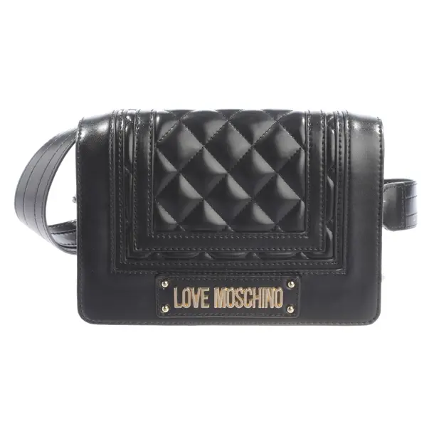 Cross Body Bag, in Black, Polyamide, Love Moschino