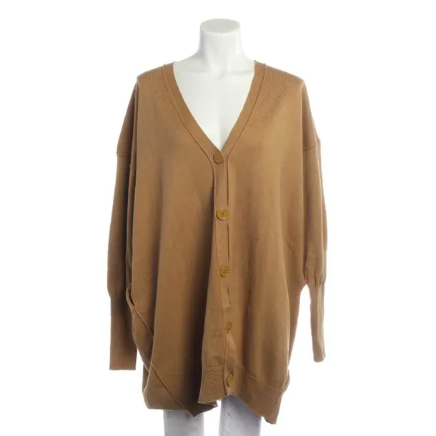 Cardigan, in Light Brown, Cotton, MM6