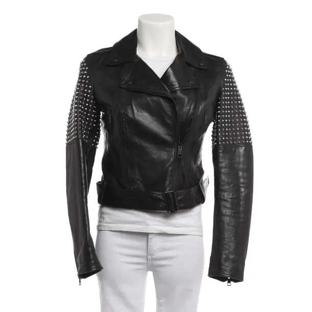 LeatherJacket, in Black, Leather, Burberry Brit