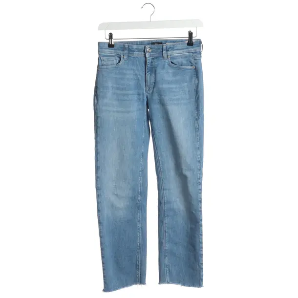 Jeans Straight Fit in Blau, Baumwolle, Raffaello Rossi