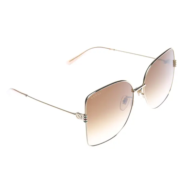 Sonnenbrille in Metallic, Kunststoff / Metall, Gucci
