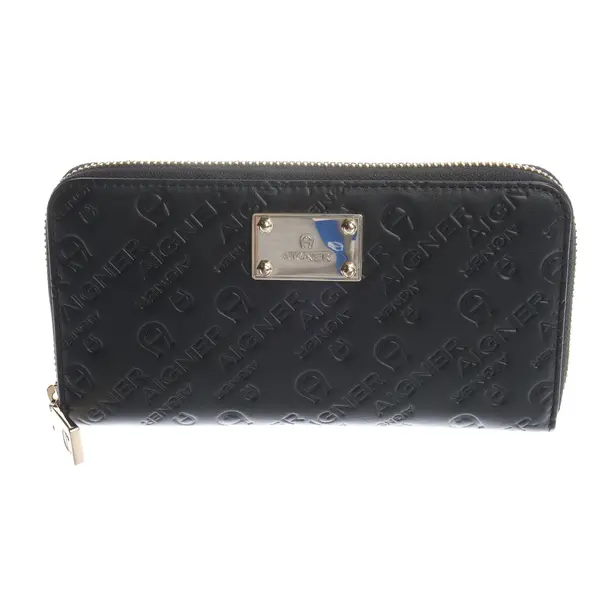 Geldbörse in Schwarz, Leder, Aigner