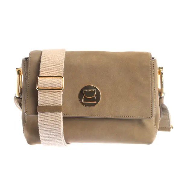 Schultertasche in Braun, Leder, Coccinelle