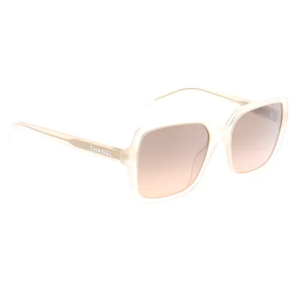 Sonnenbrille in Weiß, Kunststoff, Chanel