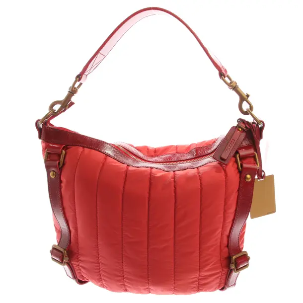 Schultertasche in Rot, Polyester, Escada